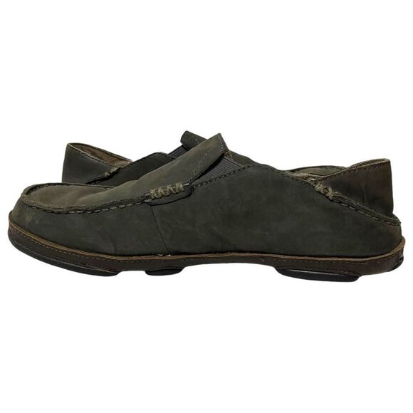 OLUKAI Men’s Moloa Leather Slippers 9.5 main image 4